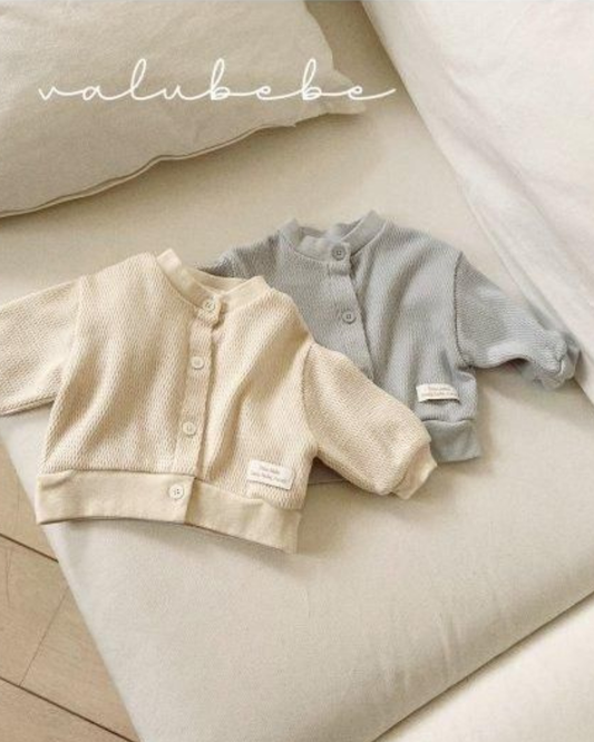 【予約商品】 Waffle cardigan [Valubebe] (26SS) 【2026年3月中旬以降順次発送】