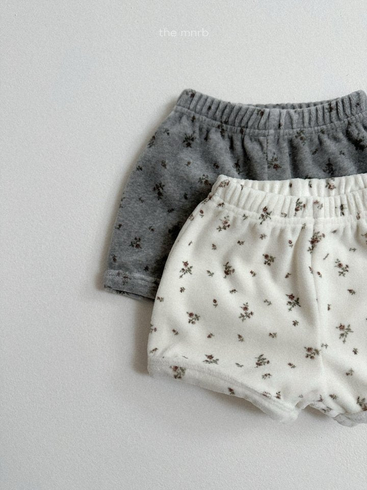 【予約商品】Flower shorts [minirobe] (26SS)【2026年3月中旬以降順次発送】