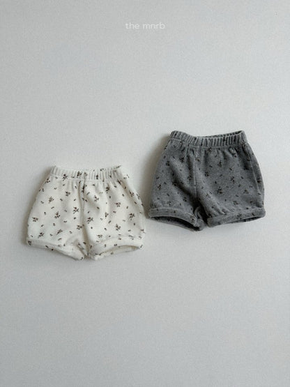【予約商品】Flower shorts [minirobe] (26SS)【2026年3月中旬以降順次発送】