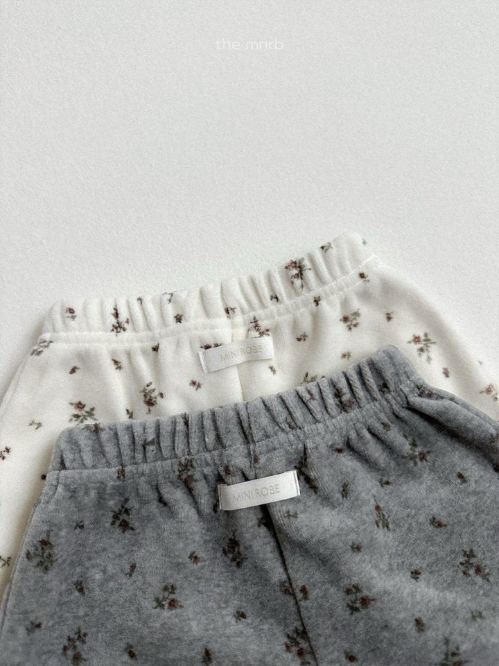 【予約商品】Flower shorts [minirobe] (26SS)【2026年3月中旬以降順次発送】