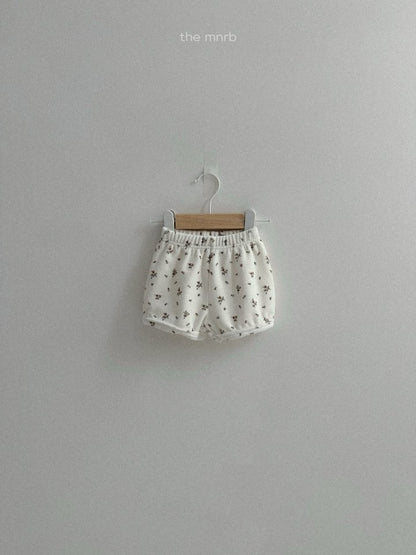 【予約商品】Flower shorts [minirobe] (26SS)【2026年3月中旬以降順次発送】