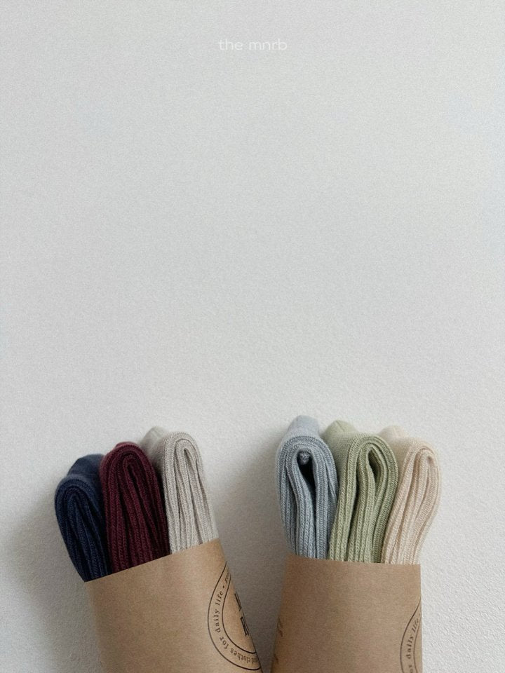 【予約商品】Breeze Socks 3-piece set [minirobe] (26SS)【2026年3月中旬以降順次発送】
