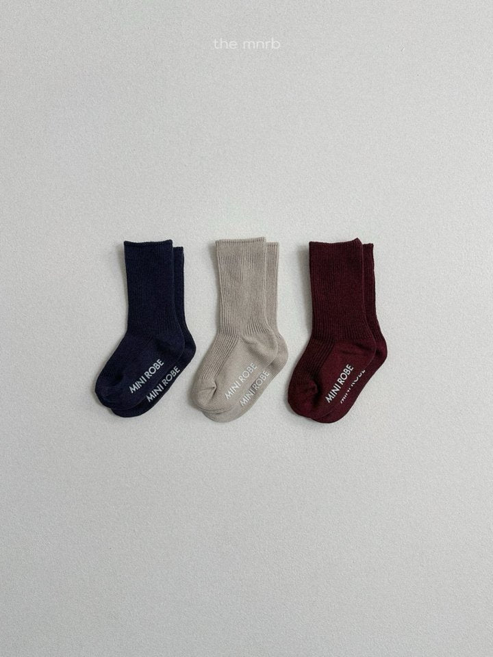 【予約商品】Breeze Socks 3-piece set [minirobe] (26SS)【2026年3月中旬以降順次発送】