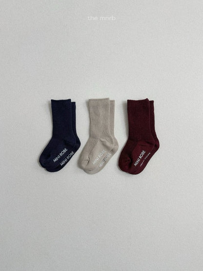 【予約商品】Breeze Socks 3-piece set [minirobe] (26SS)【2026年3月中旬以降順次発送】