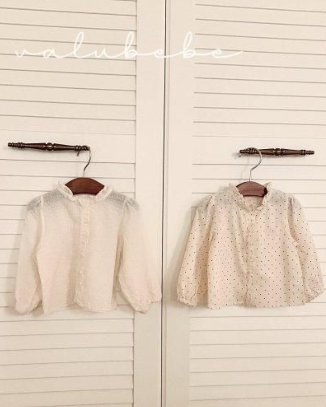【予約商品】 Avein frill blouse [Valubebe] (26SS) 【2026年3月中旬以降順次発送】