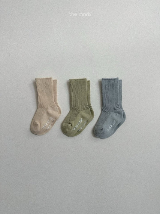 【予約商品】Blossom Socks 3-piece set [minirobe] (26SS)【2026年3月中旬以降順次発送】
