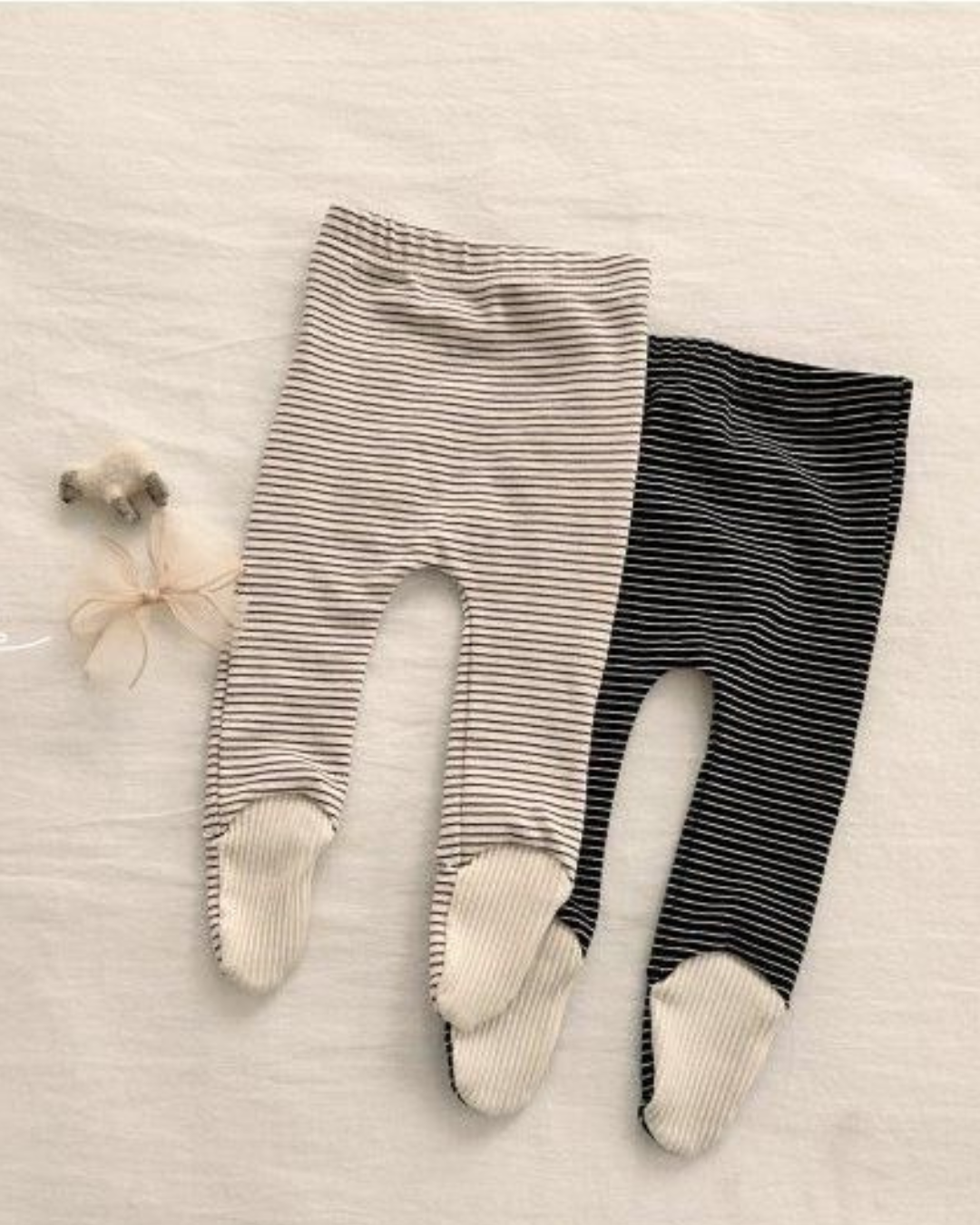 【予約商品】 Stripe foot leggings [Valubebe] (26SS) 【2026年3月中旬以降順次発送】