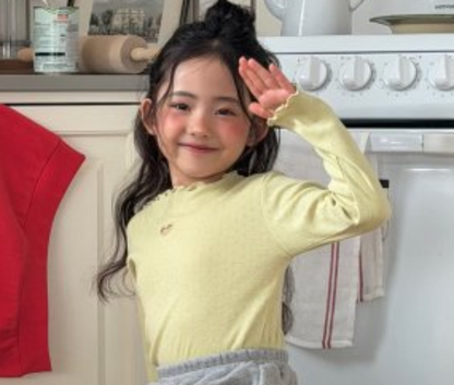 【予約販売】Heart Punching Eyelet Tee [NINIBELLO] (26SS)【2026年2月下旬以降順次発送】