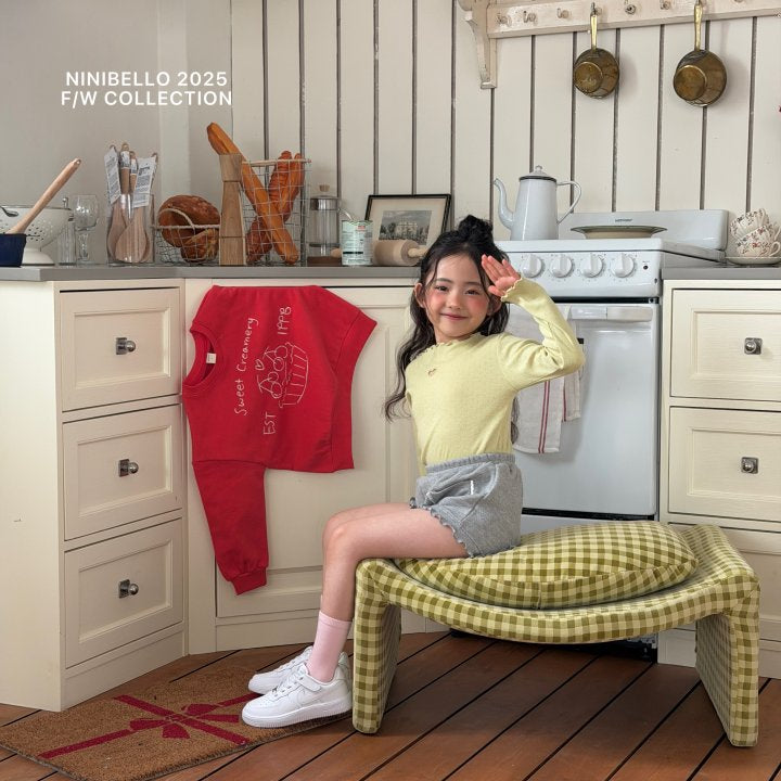 【予約販売】Heart Punching Eyelet Tee [NINIBELLO] (26SS)【2026年2月下旬以降順次発送】