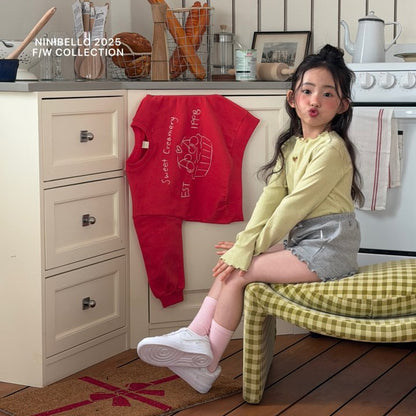 【予約販売】Heart Punching Eyelet Tee [NINIBELLO] (26SS)【2026年2月下旬以降順次発送】