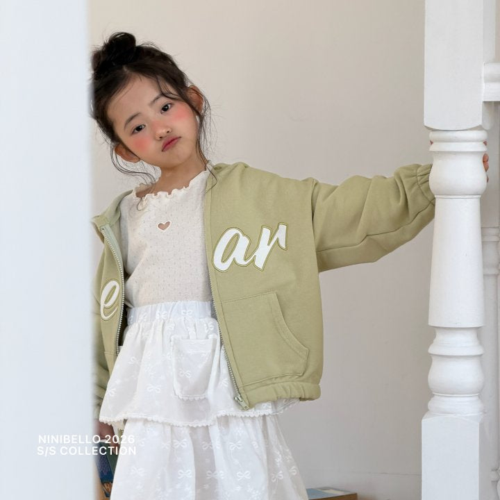 【予約販売】Heart Punching Eyelet Tee [NINIBELLO] (26SS)【2026年2月下旬以降順次発送】