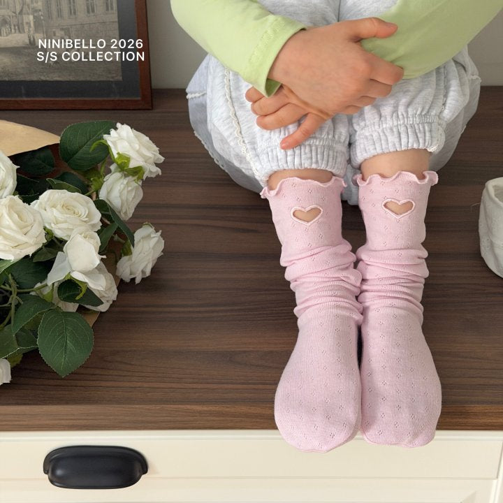 【予約販売】eyelet socks [NINIBELLO] (26SS)【2026年2月下旬以降順次発送】