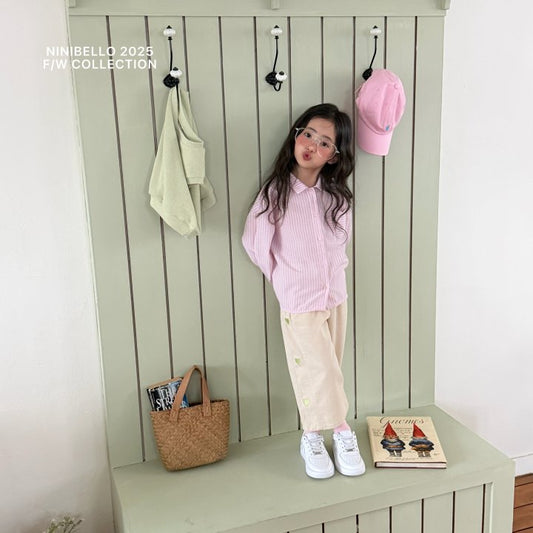 【予約販売】Heart-embroidered pants [NINIBELLO] (26SS)【2026年2月下旬以降順次発送】