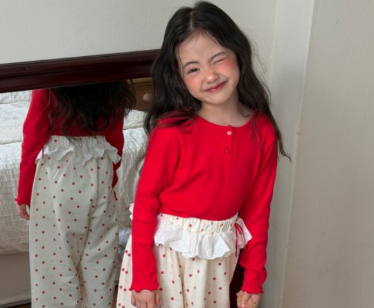 【予約販売】Heart Button tee [NINIBELLO] (26SS)【2026年2月下旬以降順次発送】