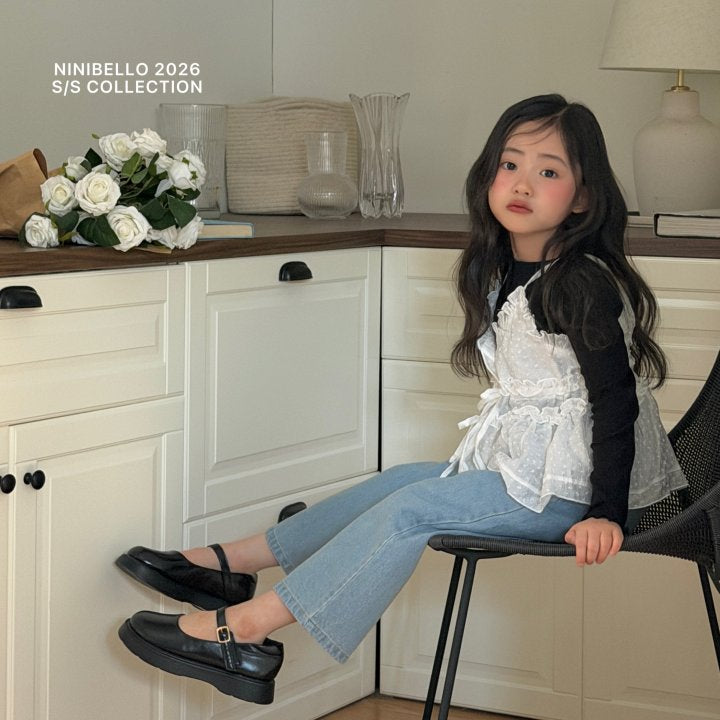 【予約販売】Heart Button tee [NINIBELLO] (26SS)【2026年2月下旬以降順次発送】