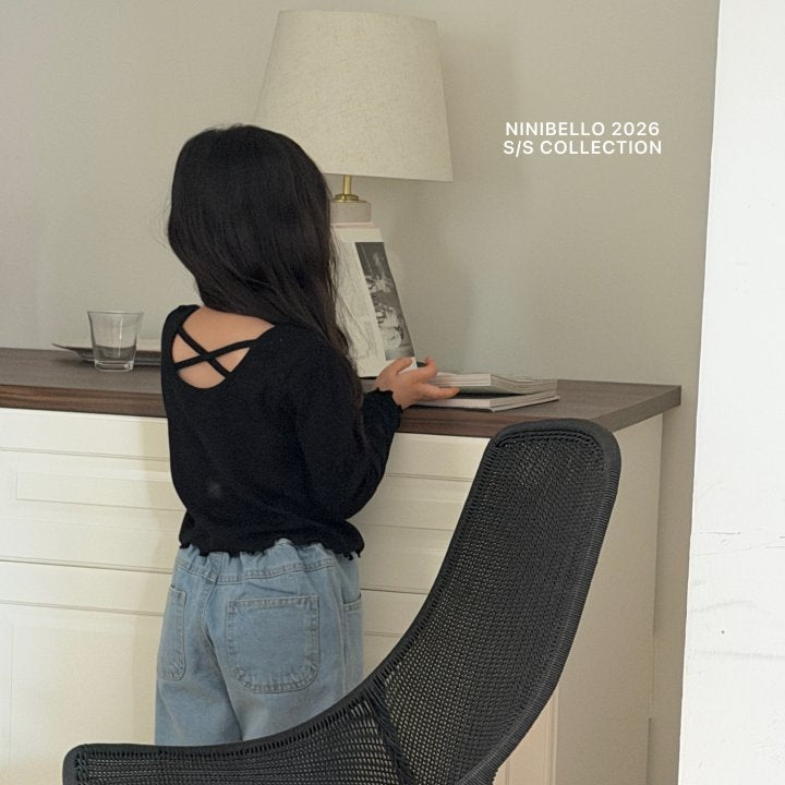 【予約販売】Heart Button tee [NINIBELLO] (26SS)【2026年2月下旬以降順次発送】