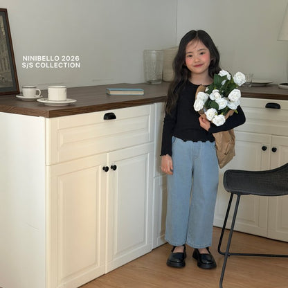 【予約販売】Heart Button tee [NINIBELLO] (26SS)【2026年2月下旬以降順次発送】