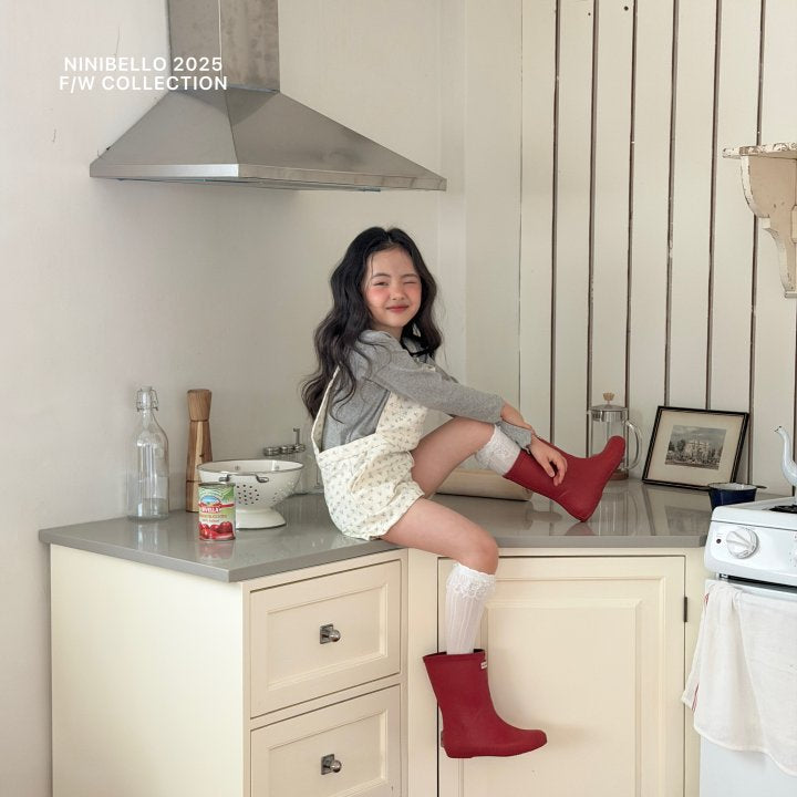 【予約販売】Heart Button tee [NINIBELLO] (26SS)【2026年2月下旬以降順次発送】