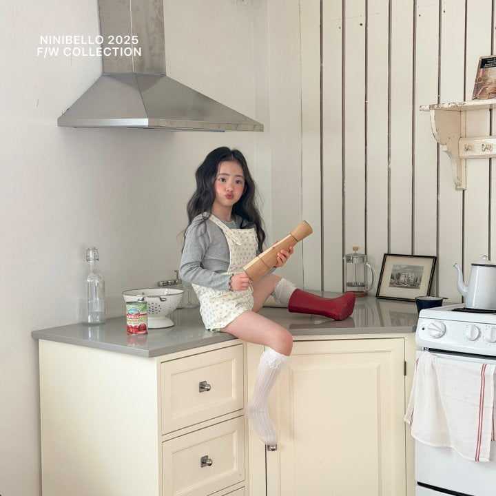 【予約販売】Heart Button tee [NINIBELLO] (26SS)【2026年2月下旬以降順次発送】