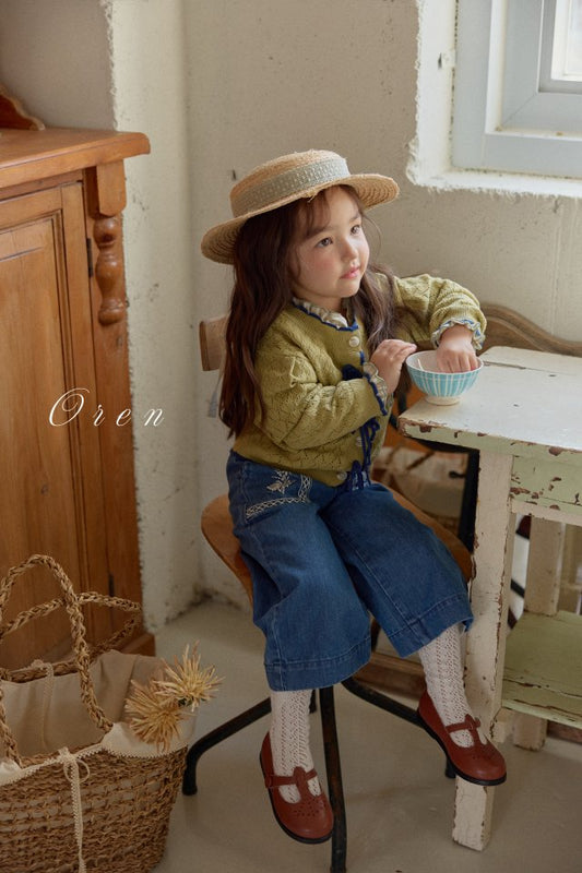 【予約商品】Amelie floral jeans [Oren] (26SS)【2026年3月中旬以降順次発送】