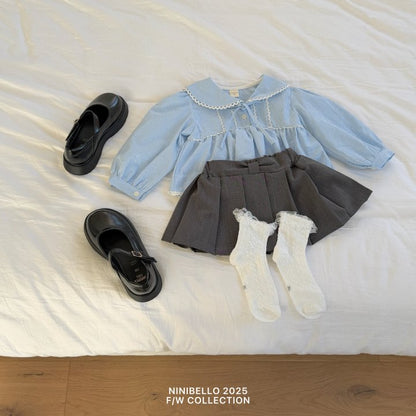 【予約販売】Fine Ribbon Skirt [NINIBELLO] (26SS)【2026年2月下旬以降順次発送】