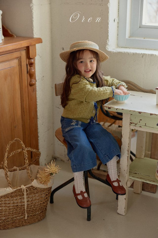 【予約商品】Amelie floral jeans [Oren] (26SS)【2026年3月中旬以降順次発送】