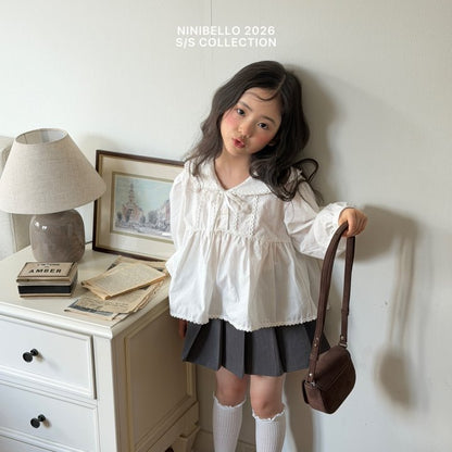 【予約販売】Fine Ribbon Skirt [NINIBELLO] (26SS)【2026年2月下旬以降順次発送】
