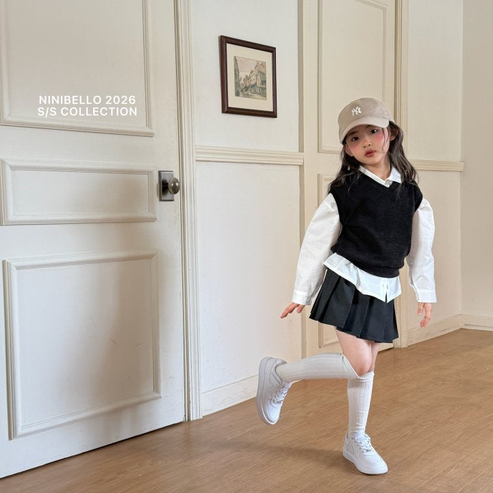 【予約販売】Fine Ribbon Skirt [NINIBELLO] (26SS)【2026年2月下旬以降順次発送】