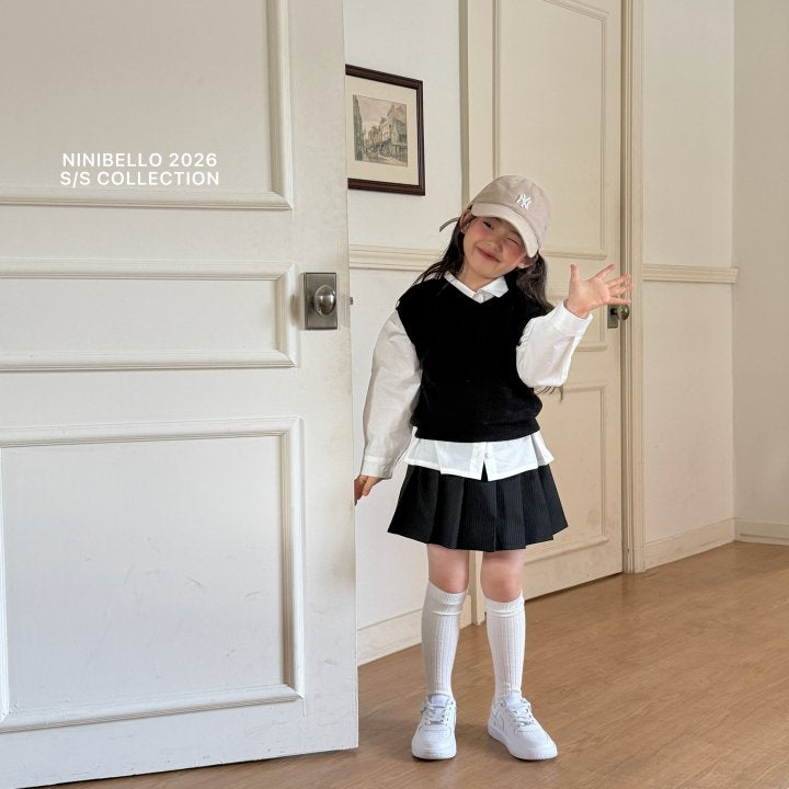 【予約販売】Fine Ribbon Skirt [NINIBELLO] (26SS)【2026年2月下旬以降順次発送】