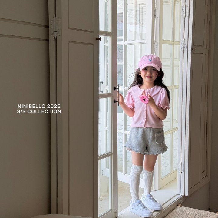 【予約販売】Pony frill pants [NINIBELLO] (26SS)【2026年2月下旬以降順次発送】