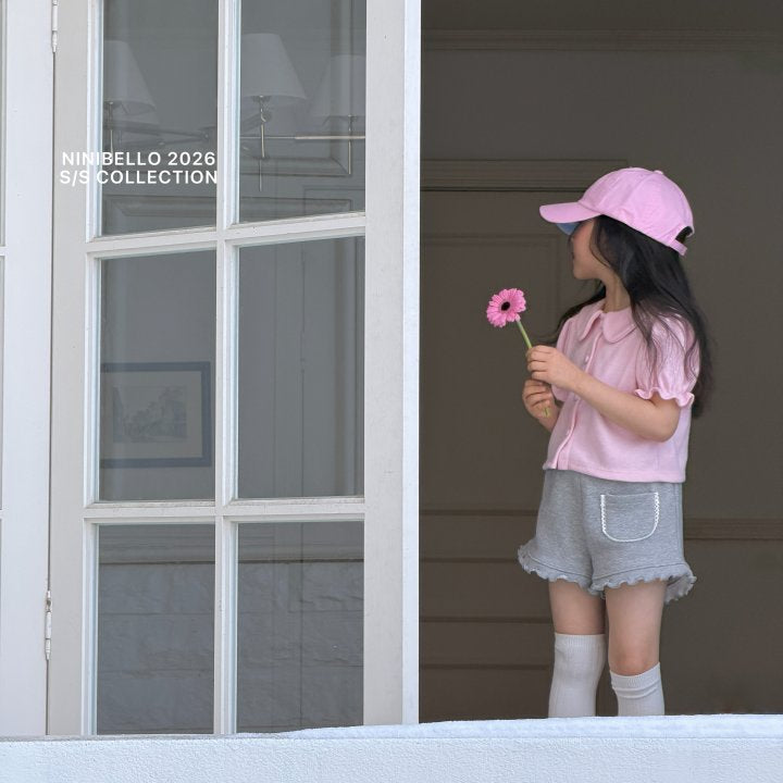 【予約販売】Pony frill pants [NINIBELLO] (26SS)【2026年2月下旬以降順次発送】