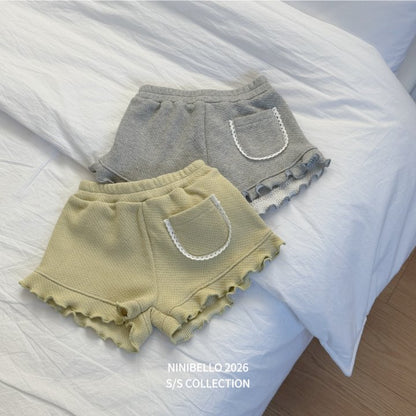 【予約販売】Pony frill pants [NINIBELLO] (26SS)【2026年2月下旬以降順次発送】