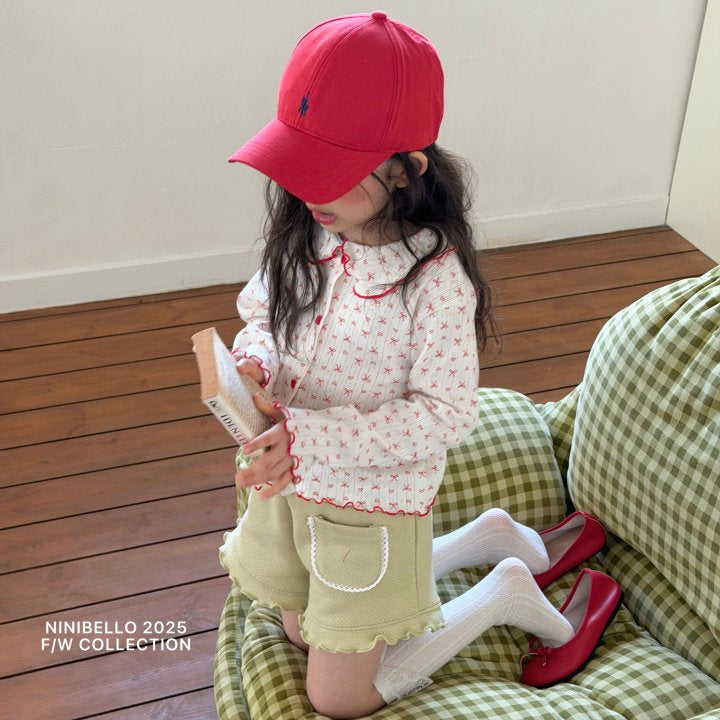 【予約販売】Pony frill pants [NINIBELLO] (26SS)【2026年2月下旬以降順次発送】