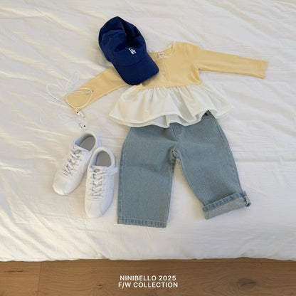【予約販売】Tulip Layered Tee [NINIBELLO] (26SS)【2026年2月下旬以降順次発送】