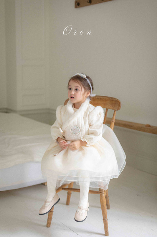 【予約商品】Yunseul Girls' One-Piece Hanbok [Oren] (26SS)【2026年3月中旬以降順次発送】