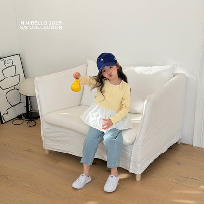 【予約販売】Tulip Layered Tee [NINIBELLO] (26SS)【2026年2月下旬以降順次発送】