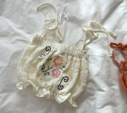 【予約商品】Romi Flower Bustier [Oren] (26SS)【2026年3月中旬以降順次発送】
