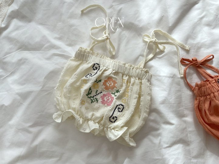 【予約商品】Romi Flower Bustier [Oren] (26SS)【2026年3月中旬以降順次発送】