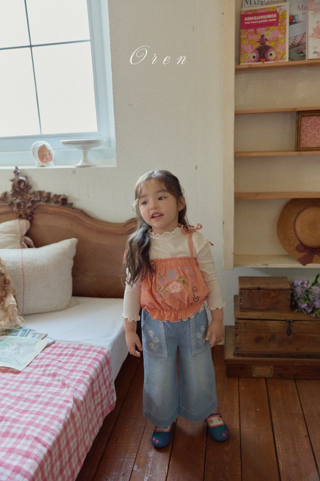 【予約商品】Romi Flower Bustier [Oren] (26SS)【2026年3月中旬以降順次発送】