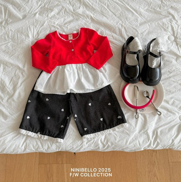 【予約販売】Tulip Layered Tee [NINIBELLO] (26SS)【2026年2月下旬以降順次発送】