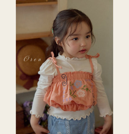 【予約商品】Romi Flower Bustier [Oren] (26SS)【2026年3月中旬以降順次発送】