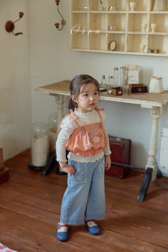 【予約商品】Romi Flower Bustier [Oren] (26SS)【2026年3月中旬以降順次発送】