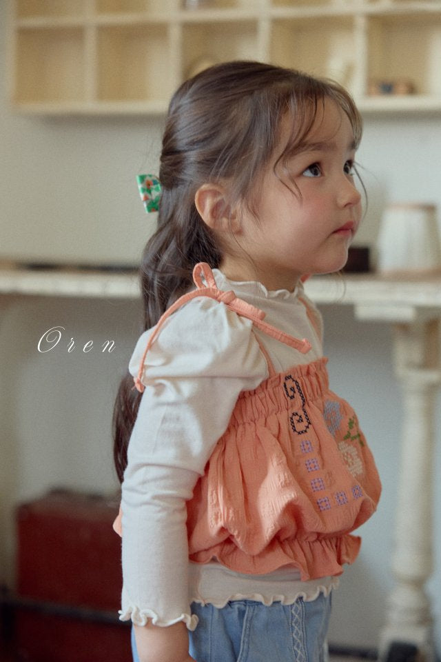 【予約商品】Romi Flower Bustier [Oren] (26SS)【2026年3月中旬以降順次発送】