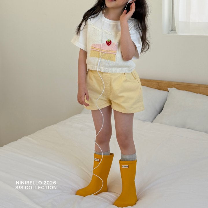 【予約販売】Toy Half Pants [NINIBELLO] (26SS)【2026年2月下旬以降順次発送】