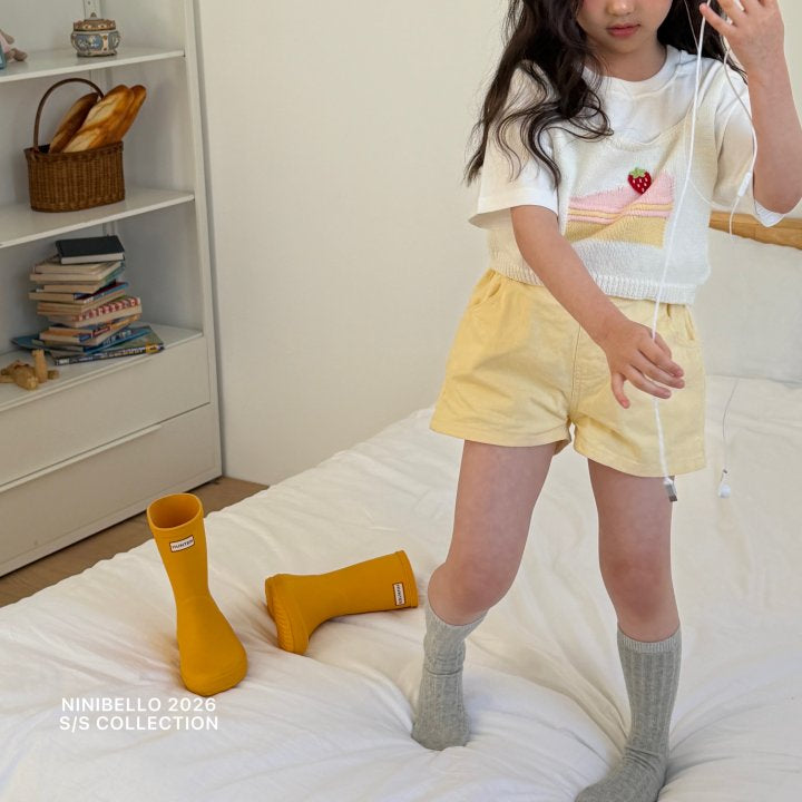 【予約販売】Toy Half Pants [NINIBELLO] (26SS)【2026年2月下旬以降順次発送】