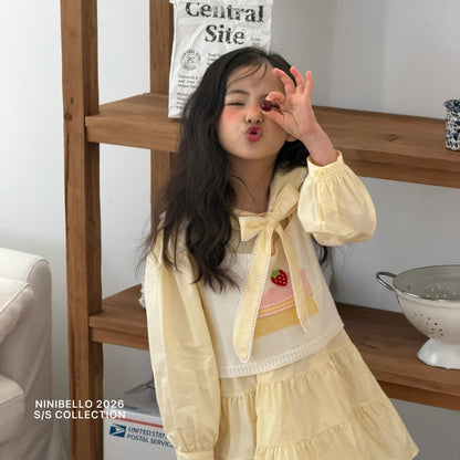 【予約販売】Cake knit vest [NINIBELLO] (26SS)【2026年2月下旬以降順次発送】