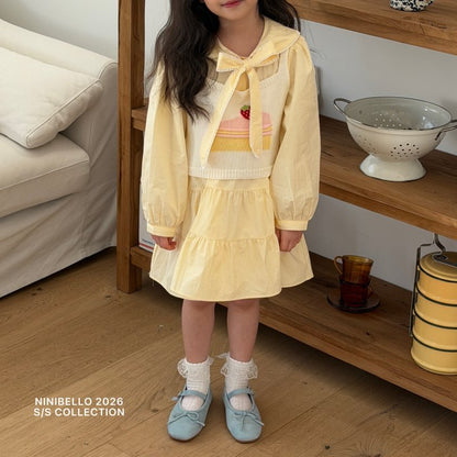 【予約販売】Cake knit vest [NINIBELLO] (26SS)【2026年2月下旬以降順次発送】