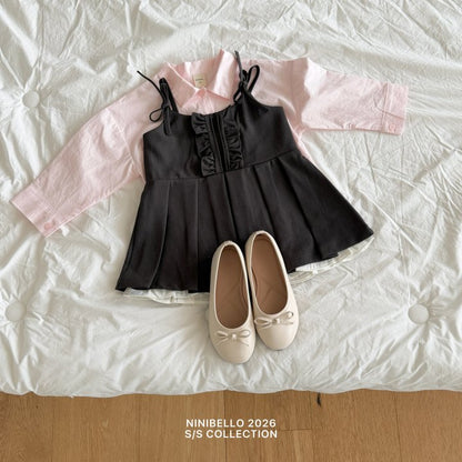 【予約販売】Julie Pleated One Piece [NINIBELLO] (26SS)【2026年2月下旬以降順次発送】