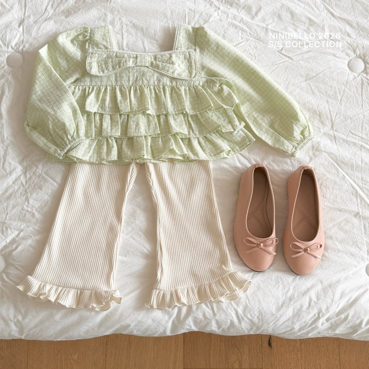 【予約販売】Jam Jam Frill Bootcut [NINIBELLO] (26SS)【2026年2月下旬以降順次発送】