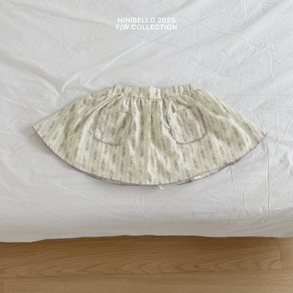 【予約販売】Spring pin skirt [NINIBELLO] (26SS)【2026年2月下旬以降順次発送】